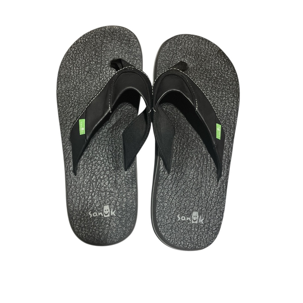 Sanuk Black Flip-Flops